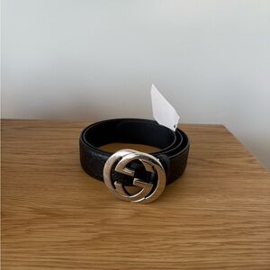 8 - Gucci Black Belt Bag with Silver Buckle